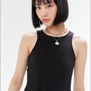 BDG Black Cropped Tank